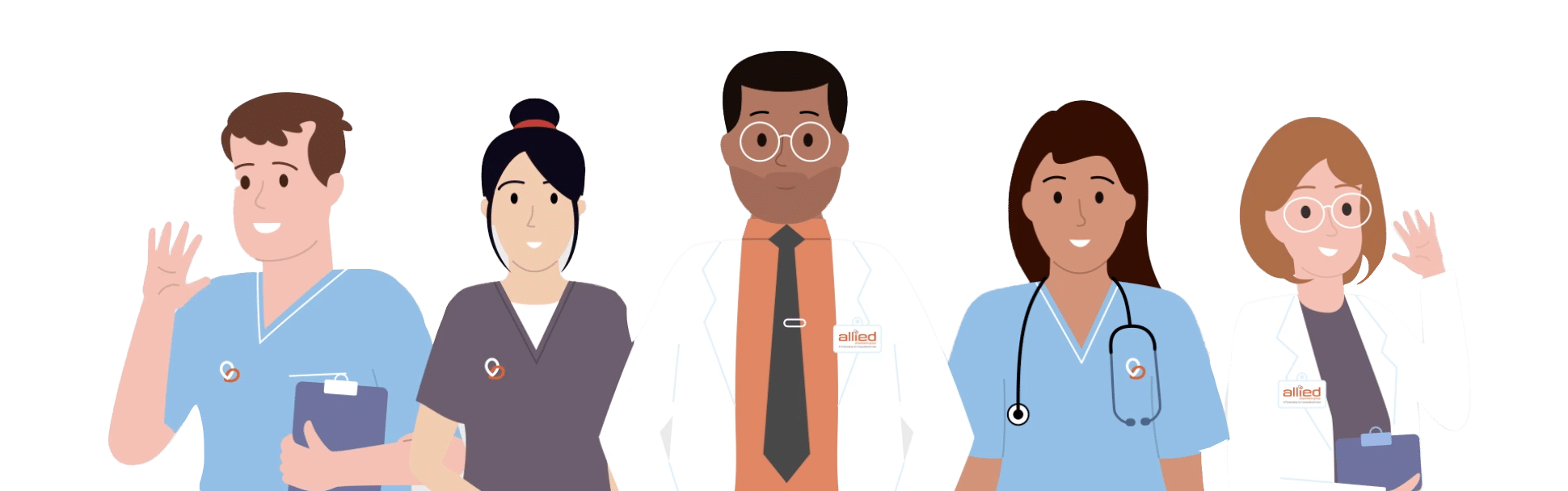 Group of doctors and nurses